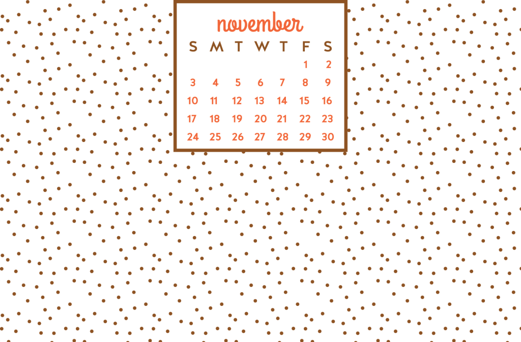 november desktop calendar