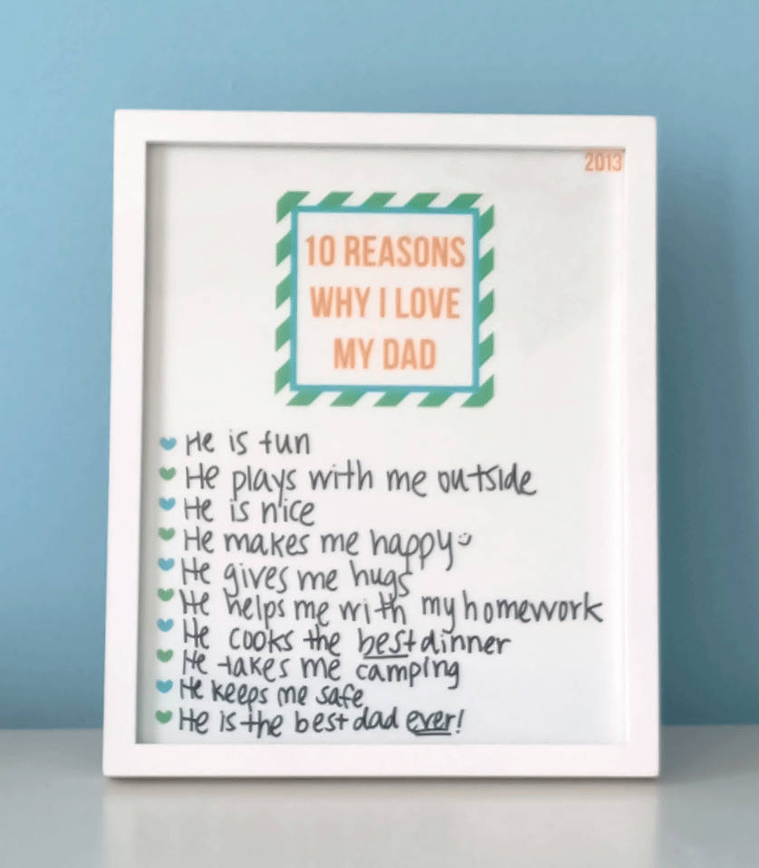 madebycristinamarie.com  21 Reasons Why I Love my Dad Printable Pertaining To 52 Reasons Why I Love You Cards Templates Free